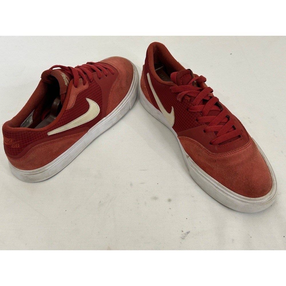 Nike SB Paul Rodriguez Red Suede Sneakers‎ Size 9
